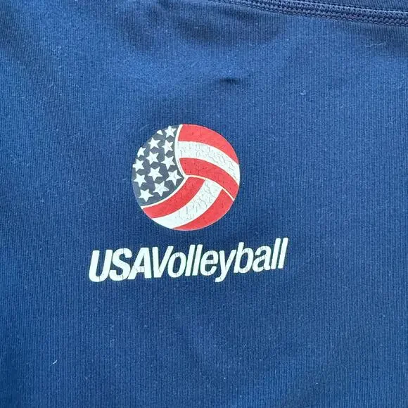 adidas USA Volleyball Performer Crop Leggings EUC Olympics - Picture 8 of 8